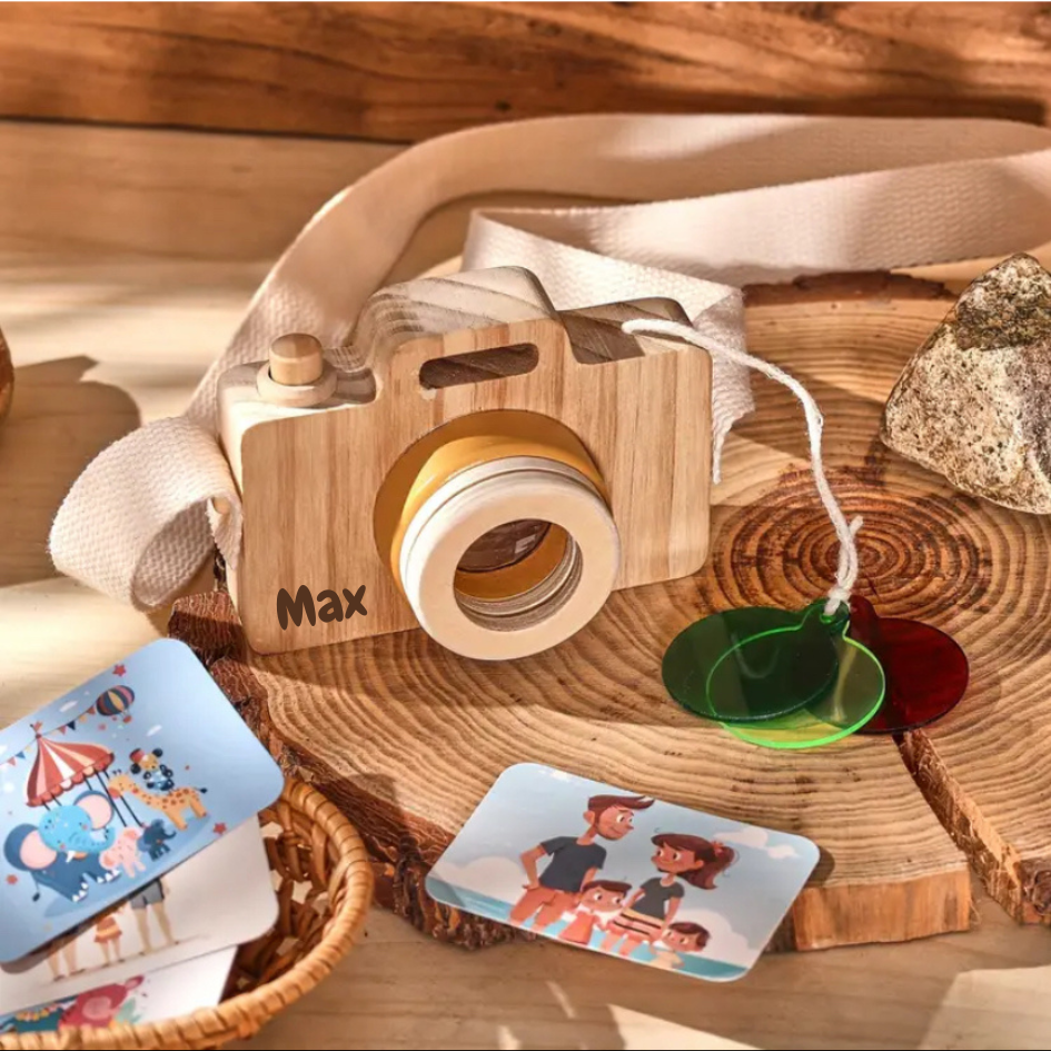 Personalised Wooden Toy Camera