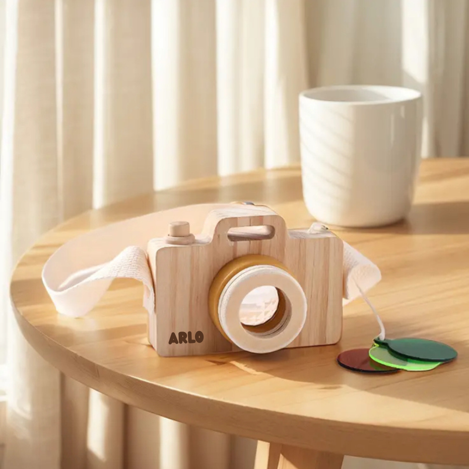 Personalised Wooden Toy Camera