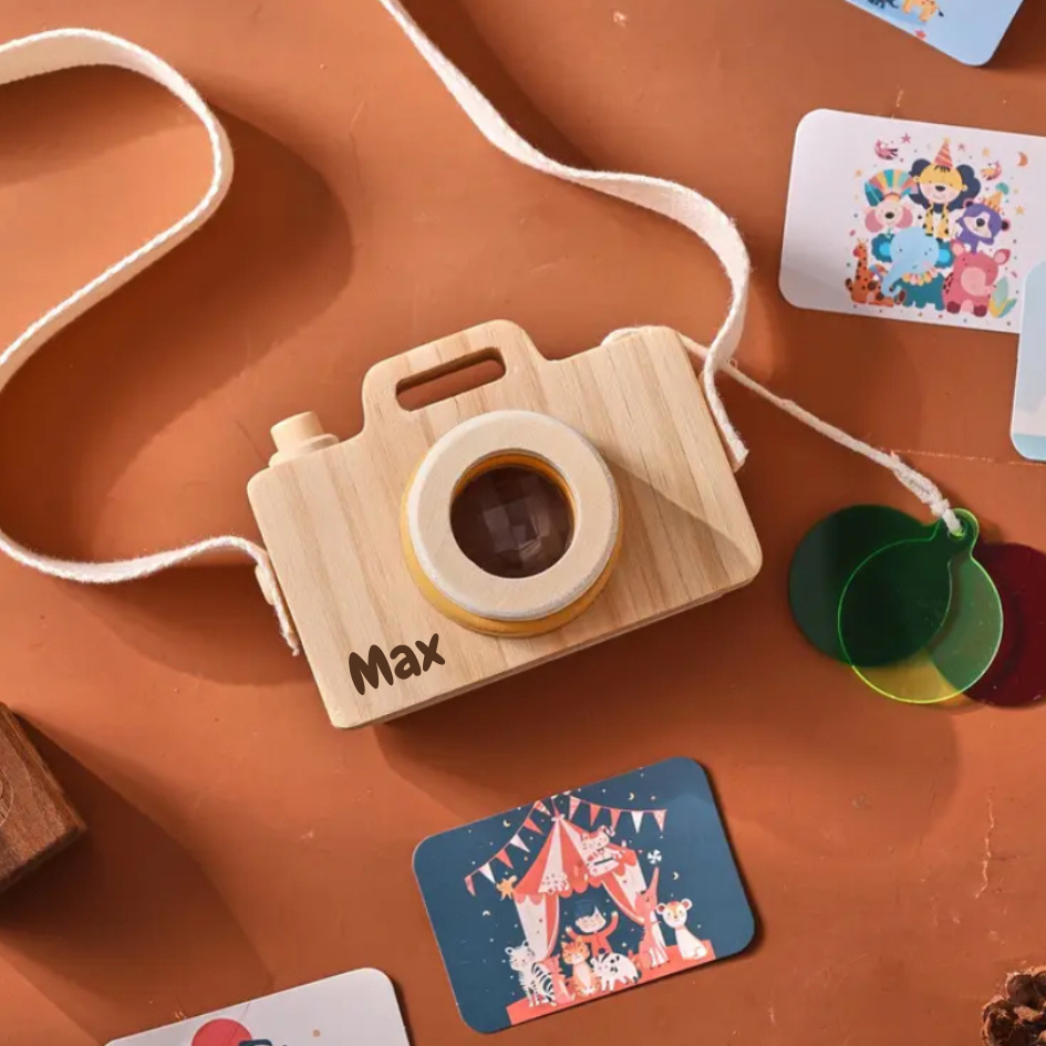 Personalised Wooden Toy Camera