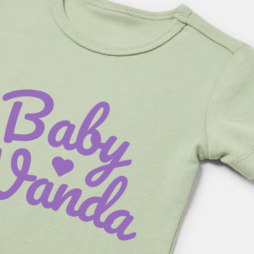 Personalised Baby Bodysuits Text