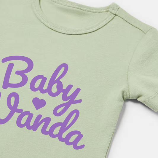 Personalised Baby Bodysuits Text