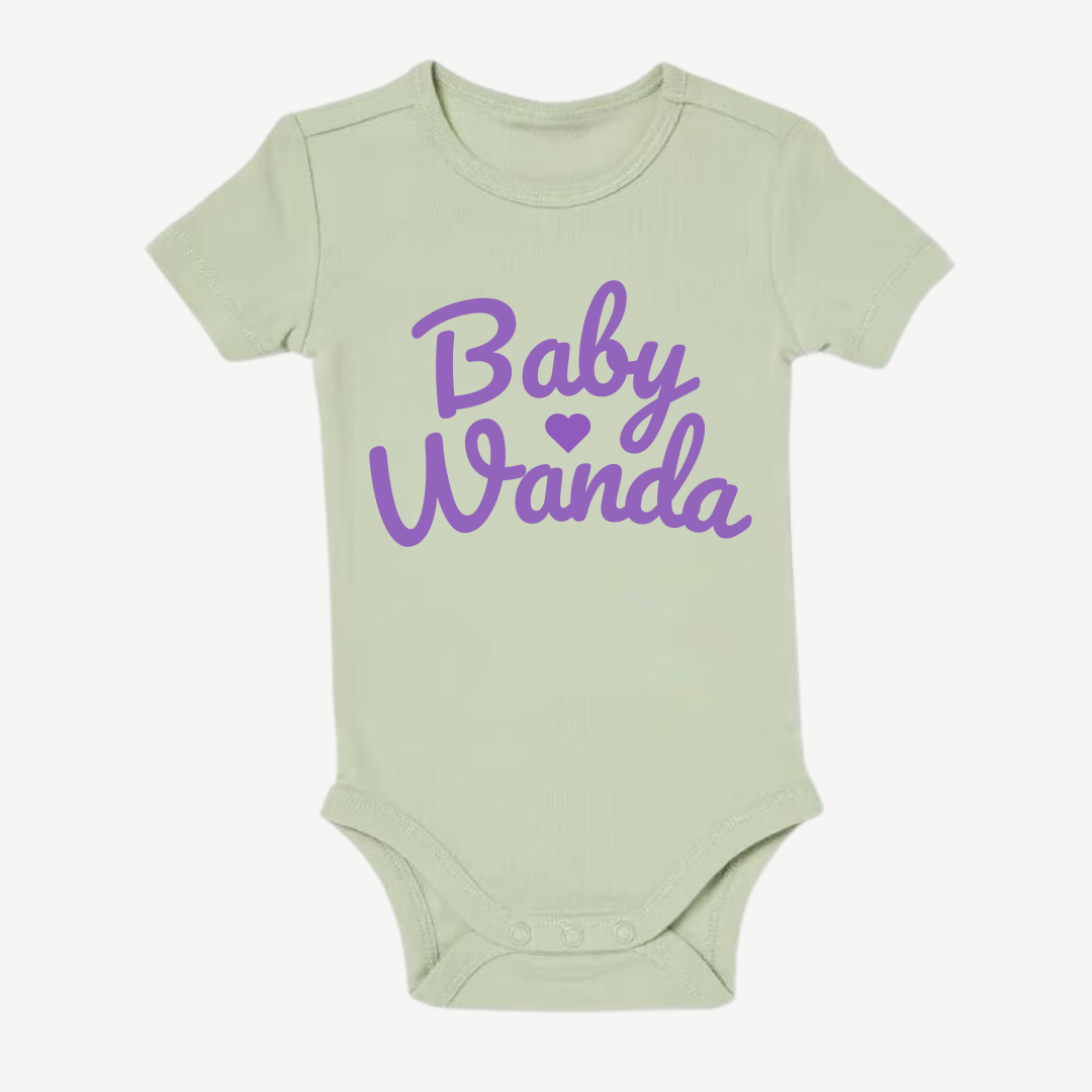 Personalised Baby Bodysuits Text