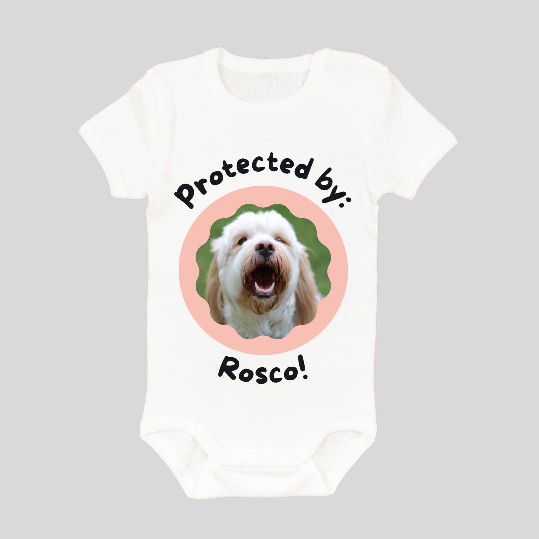 Personalised Baby Protected By Onesies
